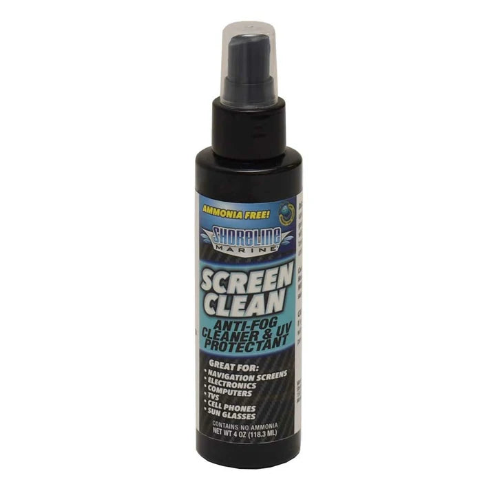 Shoreline Marine Screen and Glass Anti Fog and Cleaner w/ PDQ, 4oz