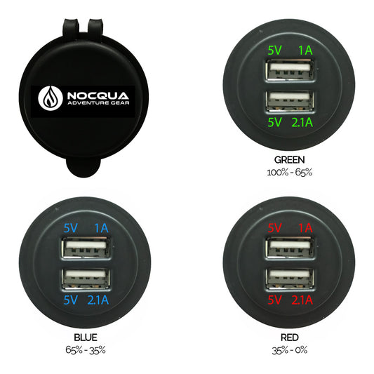 Nocqua Dual Port USB Adapter