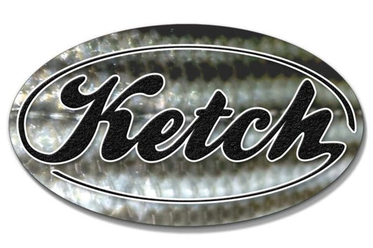 Oval Ketch Sticker – Striper – Striped Bass