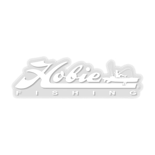 6" Hobie Fishing Decal - White
