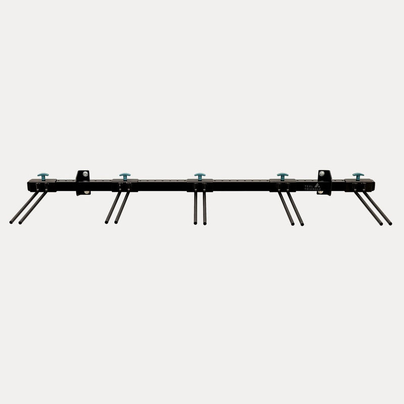 Solitude Ski Rack | Adjustable Wall Storage System | Holds 10 Pairs of Skis