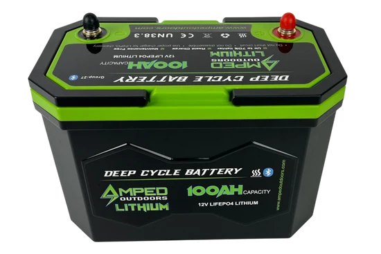 100Ah Lithium Battery (LiFePO4) 12.8V - Bluetooth - IP67 Waterproof - Heated
