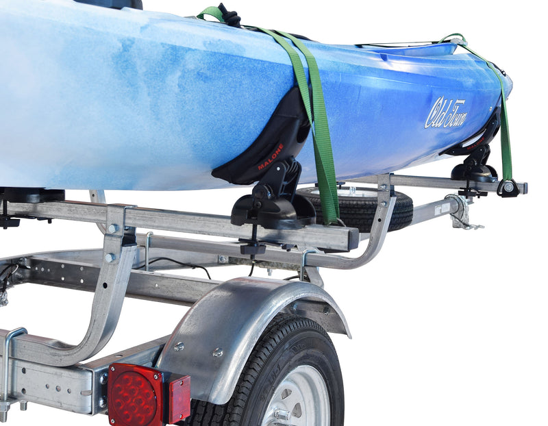 MicroSport 2 Kayak Trailer Package (2 Sets Saddle Up Pro, Spare Tire)