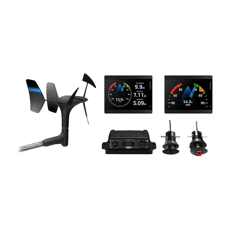 Garmin GMI 40 Wired Sail Pack  43mm  2 GMI 40 Marine Instruments gWind Wired  GDT 43GST 43 Transducers 0100341140