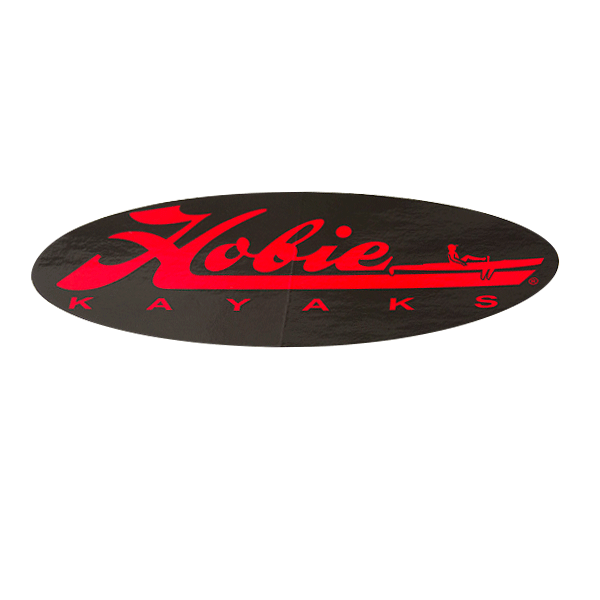 Red and Black Hobie Kayaks Decal