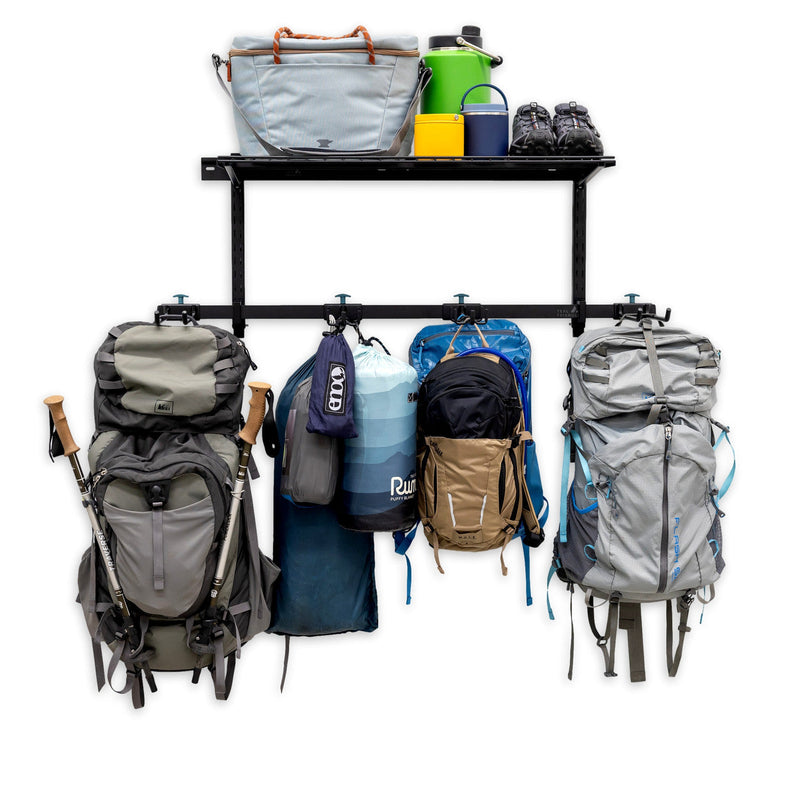 G-Hike & Camp + Shelf | Adjustable Wall Storage System | Holds 300 lbs