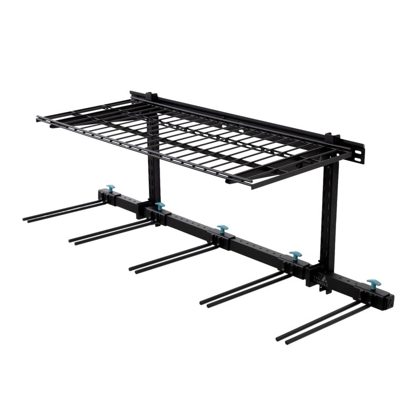 Solitude Ski Wire Shelf | Adjustable Wall Storage System | Holds 10 Pairs of Skis