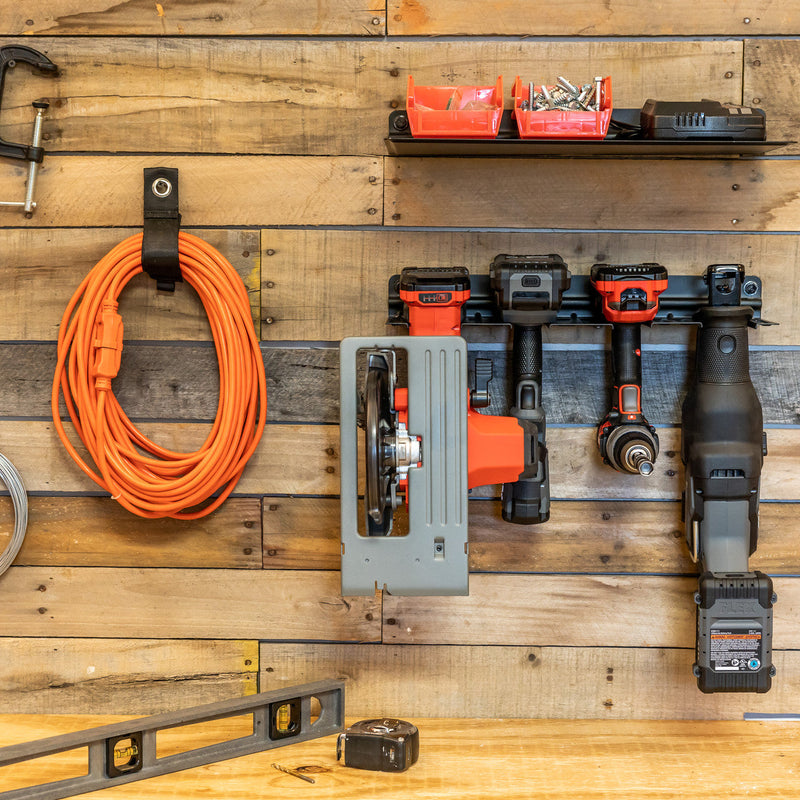E-Power Tool Organizer & Shelf | Garage Storage Rack