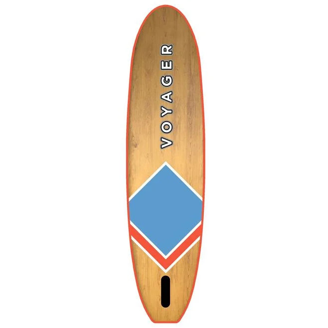 VOYAGER 10'10" Wood Blue Inflatable Stand-Up Paddleboard Package