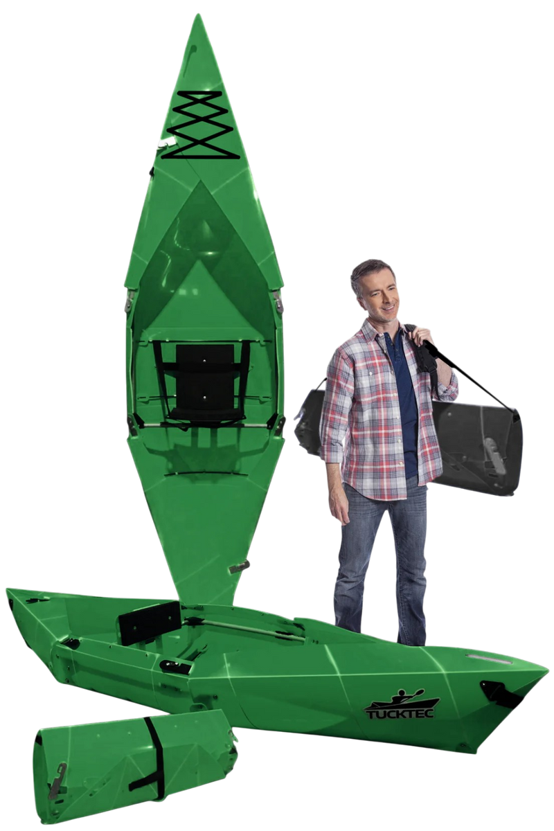Summer Sale! Tucktec Pro Folding Kayak | Hard-Shell | 2-minute Set-up | Foldable, Portable Kayak