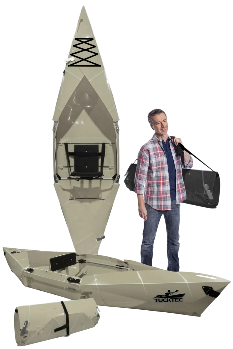 Summer Sale! Tucktec Pro Folding Kayak | Hard-Shell | 2-minute Set-up | Foldable, Portable Kayak