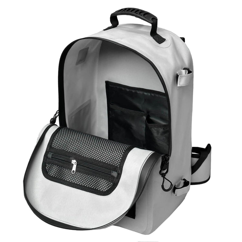 27QT Waterproof Fishing Backpack with Rod Holder