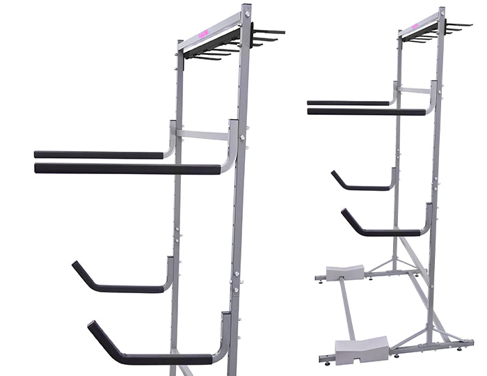 FS Rack Floor Based Storage System 2 Kayak, 2 SUP, 6 Ski Storage Rack
