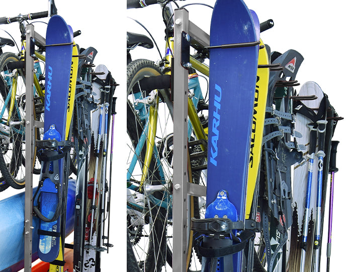 FS Rack Floor Based Storage System 3 Bike, 2 Kayak, 6 Ski Storage Rack