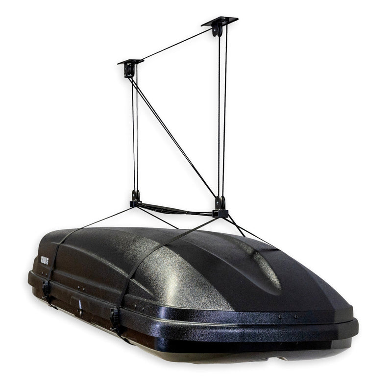 Essential Cargo Box Garage Ceiling Storage Hoist | Holds up to 150 lbs | 10' Lift