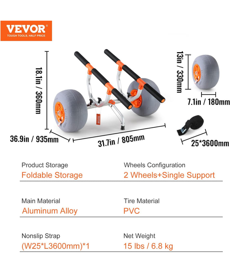 Heavy Duty Kayak Cart