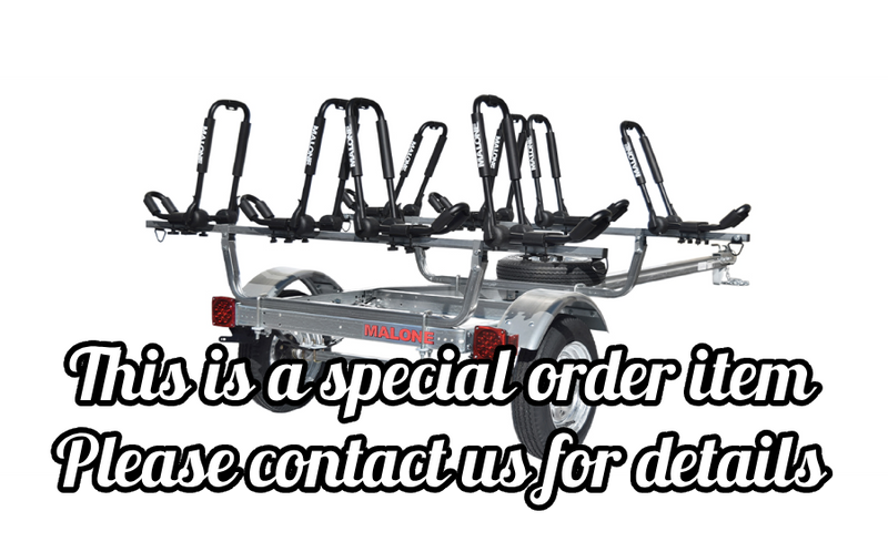 MicroSport 4 Kayak Trailer Package (4 Sets FoldAway-J, Spare Tire)