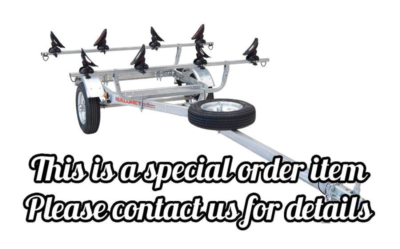 MicroSport 2 Kayak Trailer Package (2 Sets Saddle Up Pro, Spare Tire)