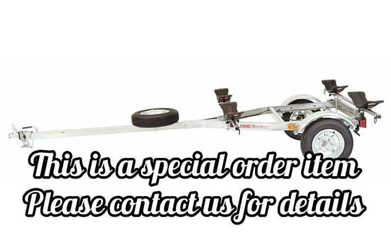 MicroSport LowBed 2 Kayak Trailer Package (2 Sets MegaWings & Spare Tire)