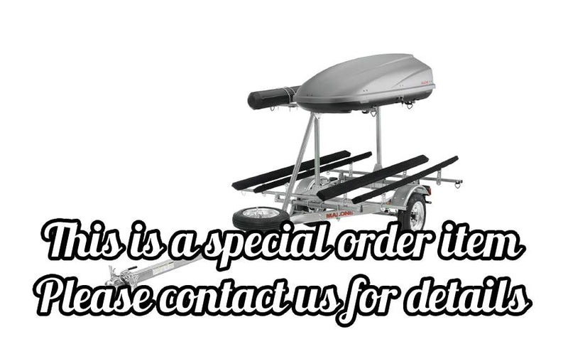MicroSport LowBed 2 Kayak Trlr Package (2nd tier, 2 Sets Bunks, Cargo Box, Rod Tube, Spare Tire)