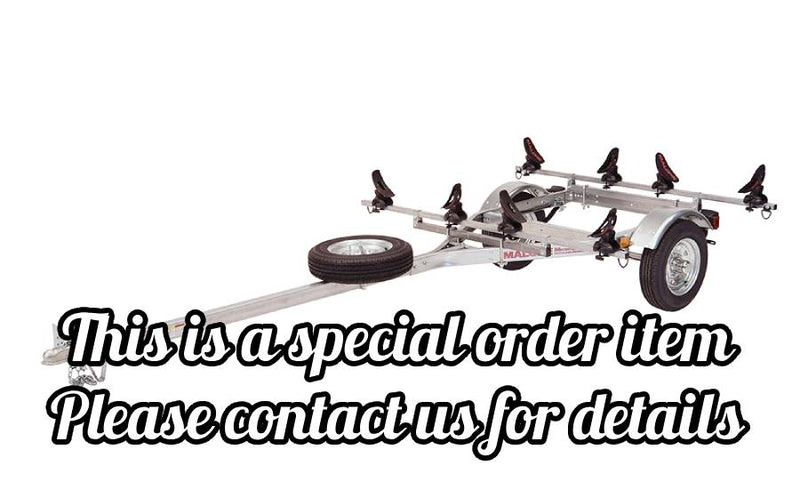 MicroSport LowBed 2 Kayak Trailer Package (2 Sets Saddle Up Pro & Spare Tire)