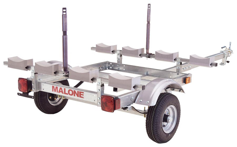 EcoLight 4 Kayak Trailer Package (1 Stacker & 4 sets foam blocks)