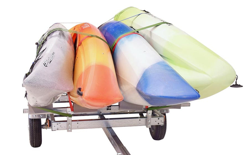 EcoLight 4 Kayak Trailer Package (1 Stacker & 4 sets foam blocks)