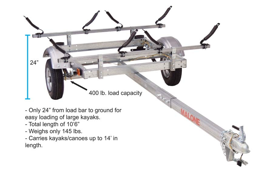 EcoLight™ 2 Kayak Trailer Package (2 V-Racks)