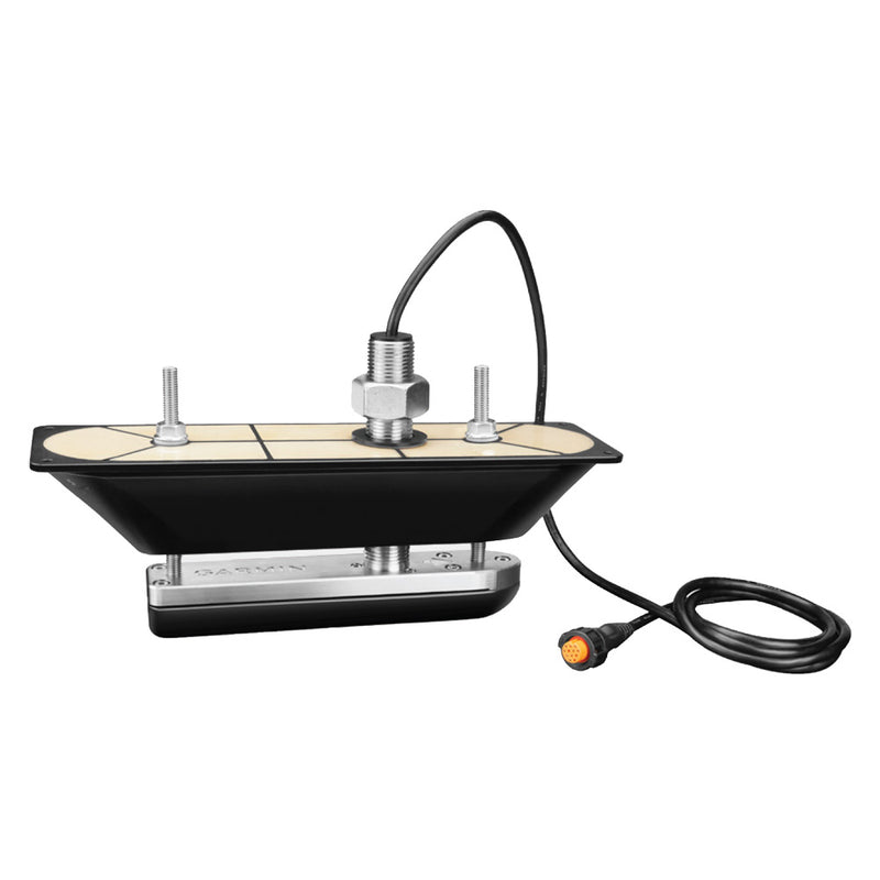 Garmin GT30TH SS ThruHull DownVuSideVu Scanning Transducer wTemp fHull Deadrises Less Than 5 0100196110