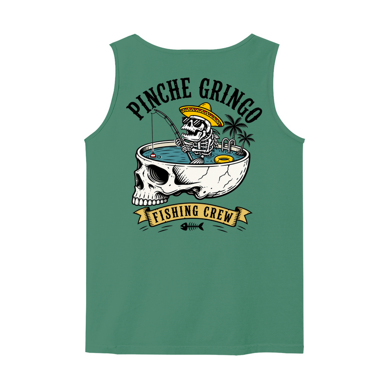 Pinche Gringo Fishing Crew Skull Pool Tank
