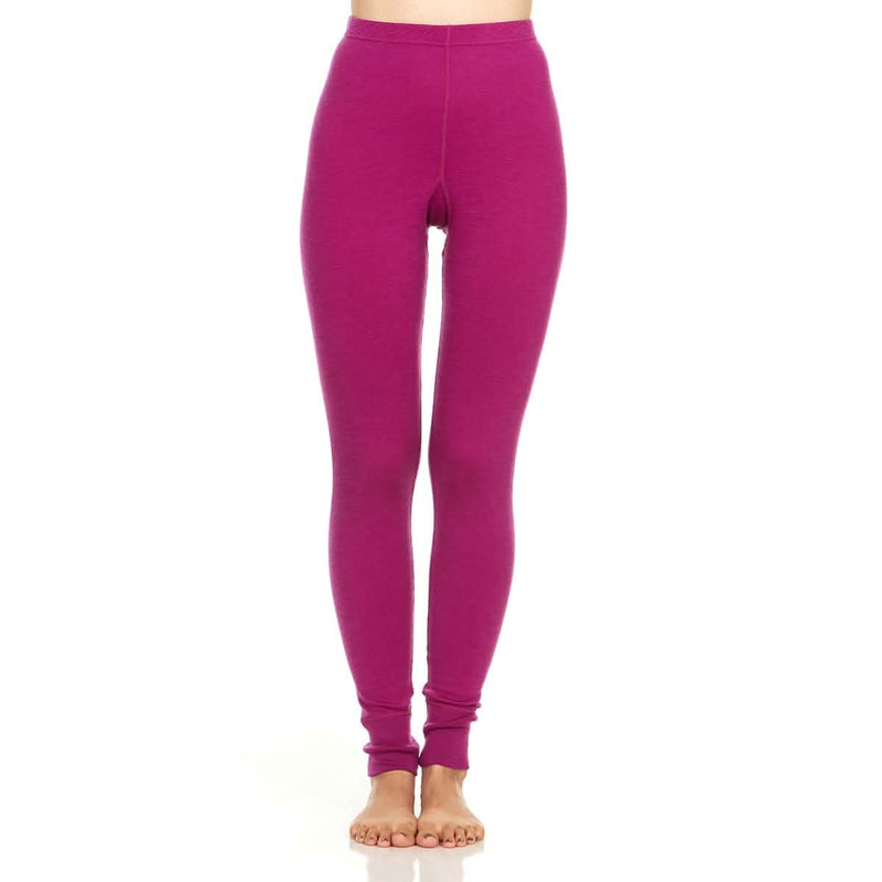 Midweight Women's Wool Bottom Thermal Base Layer - 100% Merino Wool
