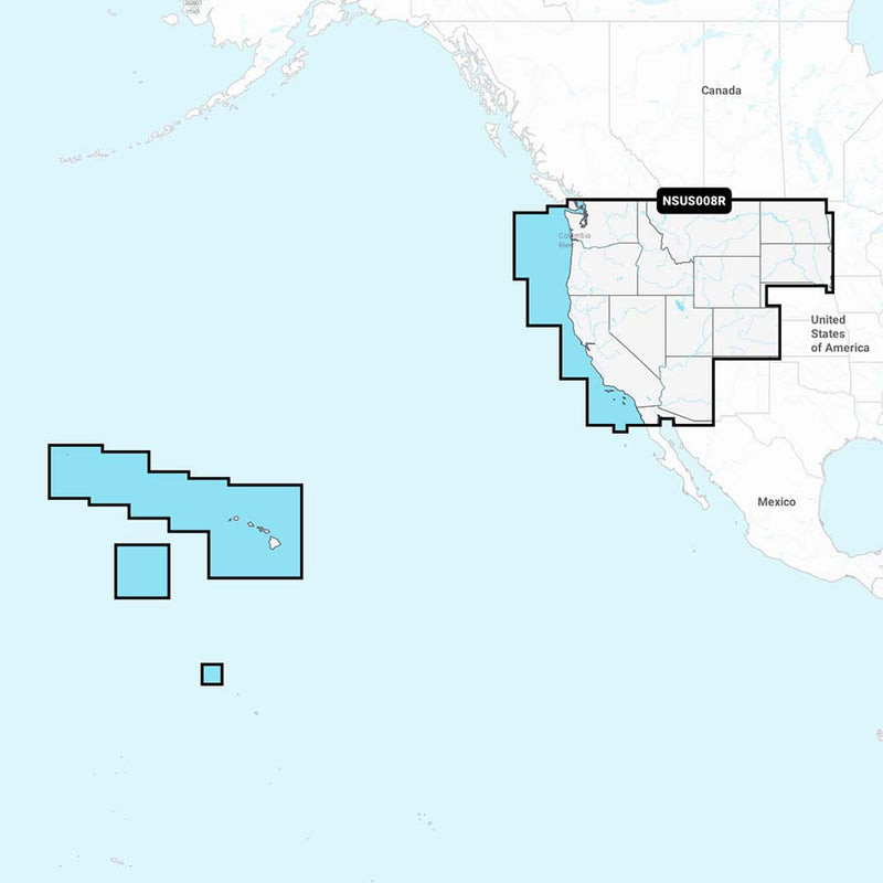 Garmin Navionics NSUS008R US West 010C129220
