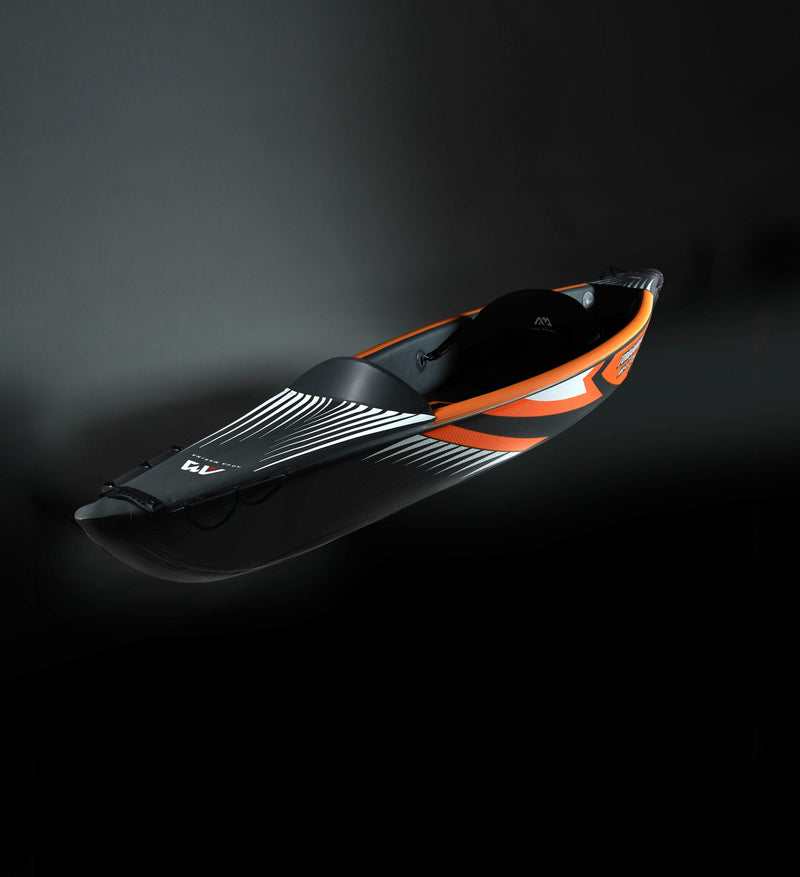 Aqua Marina TOMAHAWK AIR-K 12'4" Inflatable High Pressure Speed Kayak / Canoe