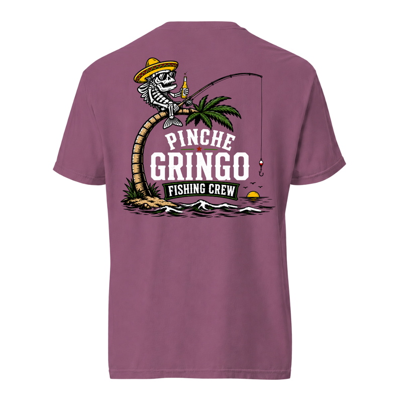 Pinche Gringo Fishing Crew Palm Tree Shirt
