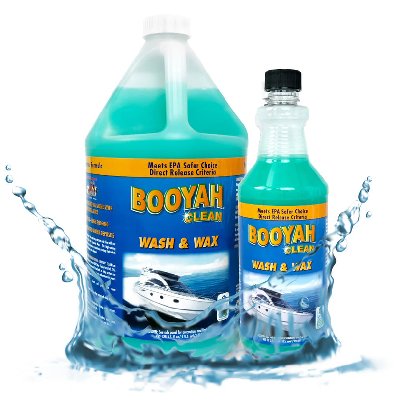 Booyah Clean Wash & Wax Quart, Fortified with Carnuaba Wax, EPA Safer Choice Direct Release Detergent