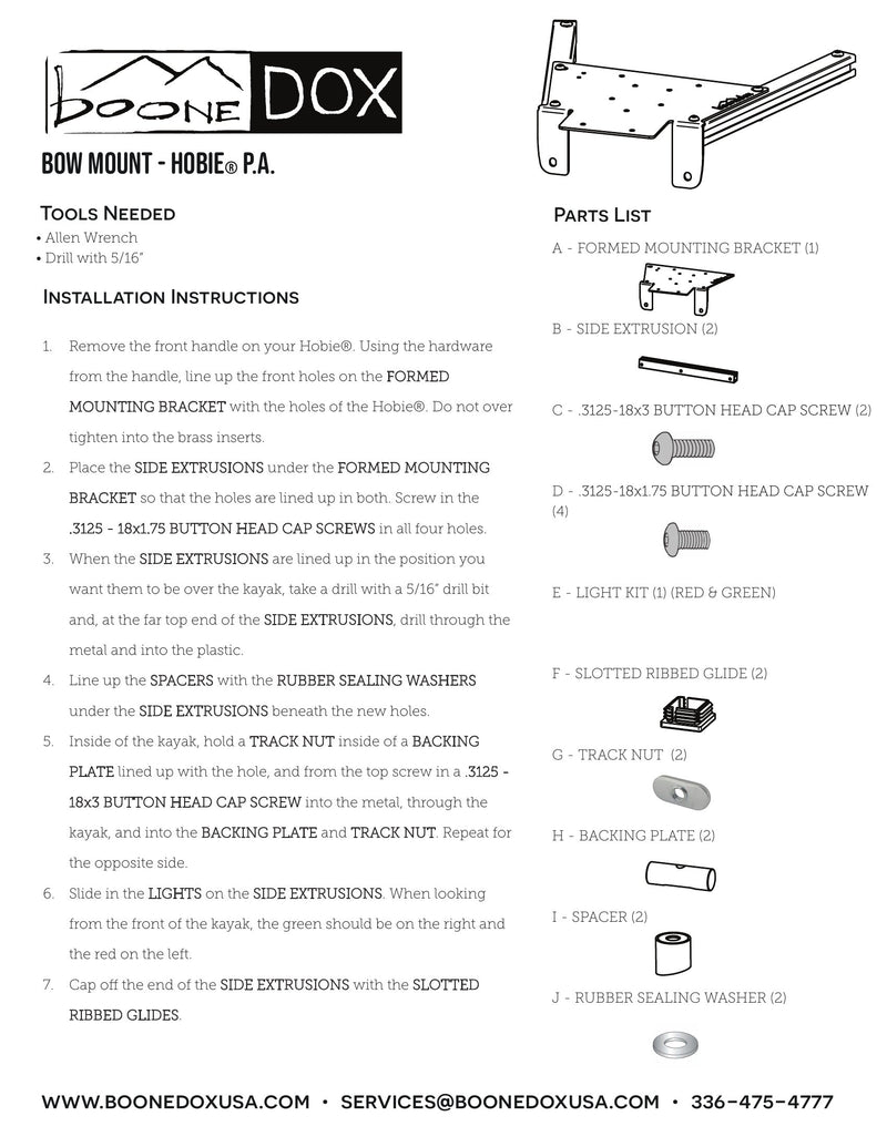 Bow Motor Mount - Hobie® Pro Angler