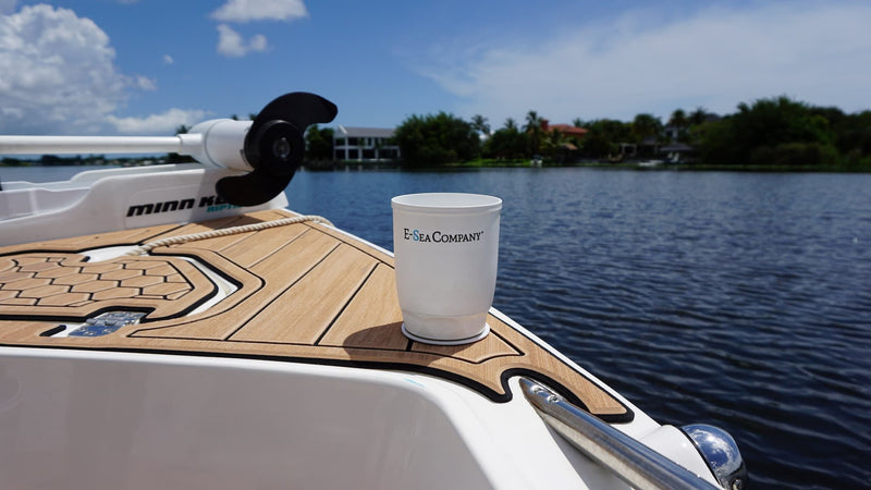 E-Sea Cup Original-Suction Mounted Cup Holder-White