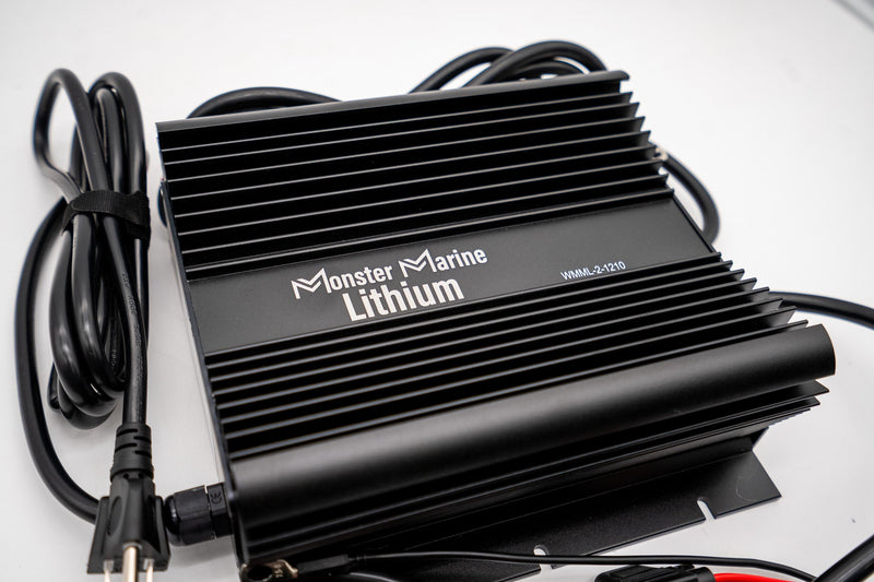 2 Bank Lithium/AGM/Lead Marine Waterproof Battery Charger