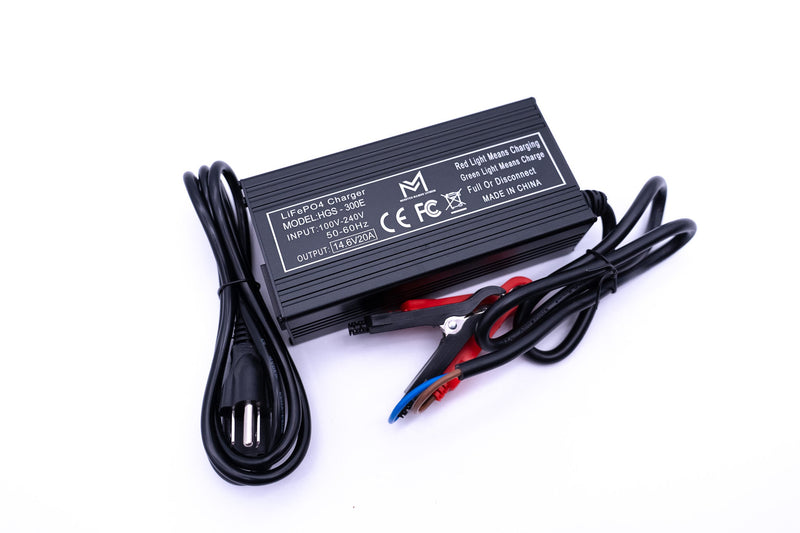 12v 20A Non Waterproof Aluminum Charger (Alligator Clips)