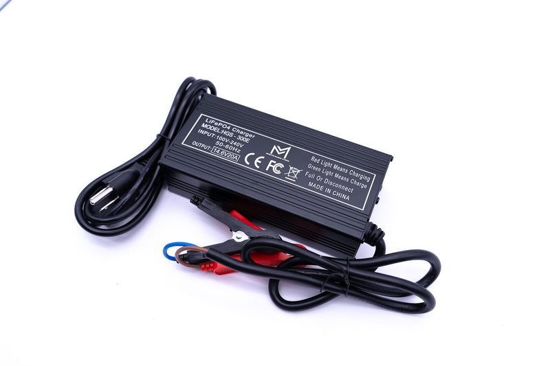 12v 20A Non Waterproof Aluminum Charger (Alligator Clips)