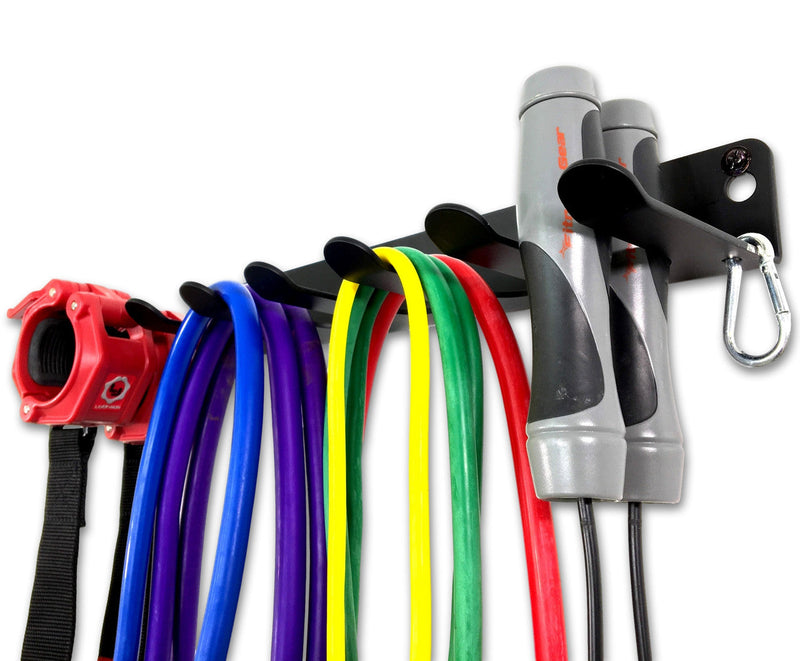 Gym Equipment Organizer for Bands, Jump Ropes, Foam Roller