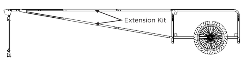 MBB SUP and Kayak Trailer V2 - Extension Kit