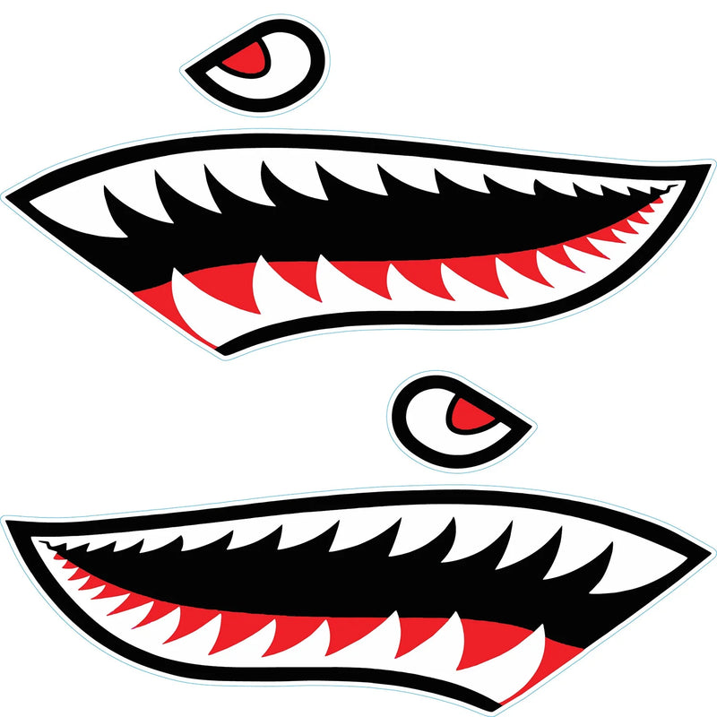 DECAL SET, IKE SHARK MOUTH