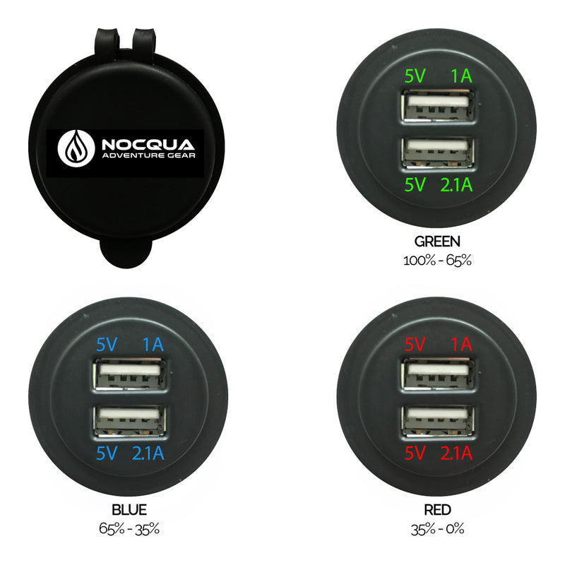 Nocqua Dual Port USB Adapter