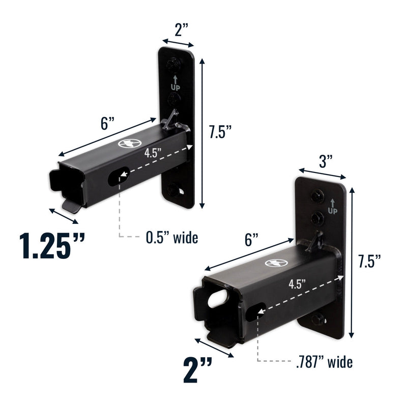 1.25" Haymarket Hitch Wall Mount  | Holds Bike or Cargo Car Rack