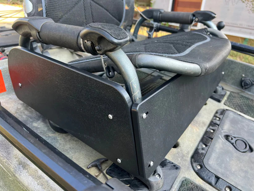 Hobie Vantage Seat Accessory Plate - Front + 2 Tall Sides - Kit with Brackets