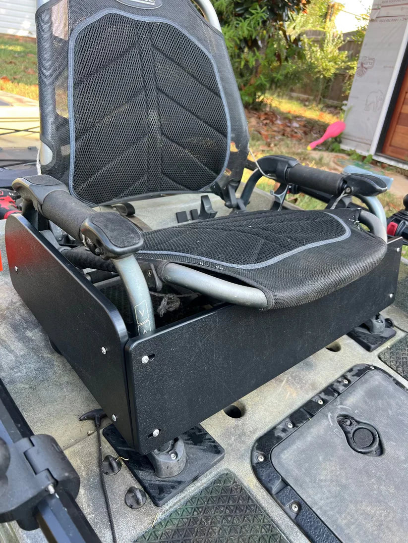 Hobie Vantage Seat Accessory Plate - Front + 2 Tall Sides - Kit with Brackets