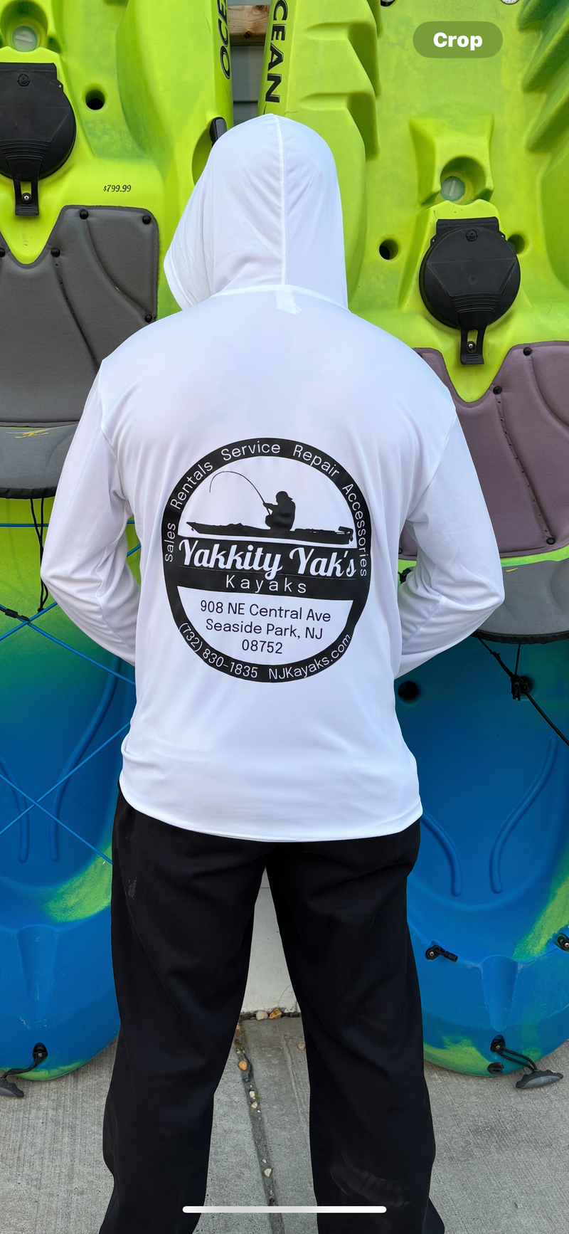 UV Hooded Long Sleeve - Yakkity Yaks Kayaks