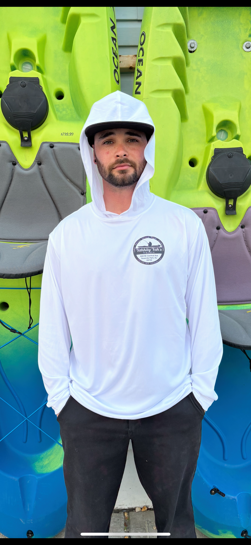 UV Hooded Long Sleeve - Yakkity Yaks Kayaks