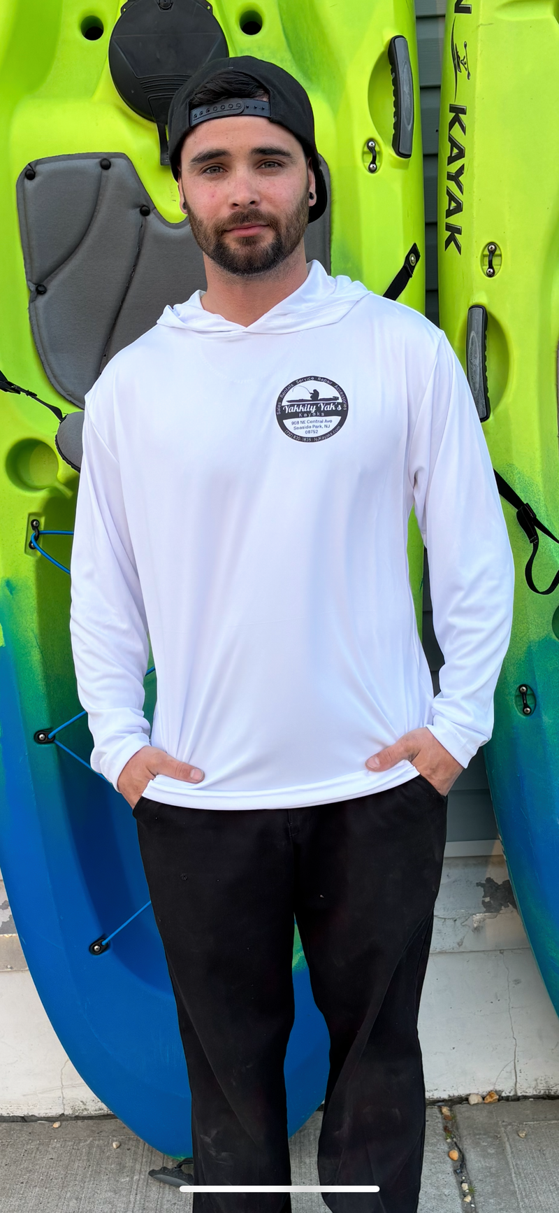 UV Hooded Long Sleeve - Yakkity Yaks Kayaks